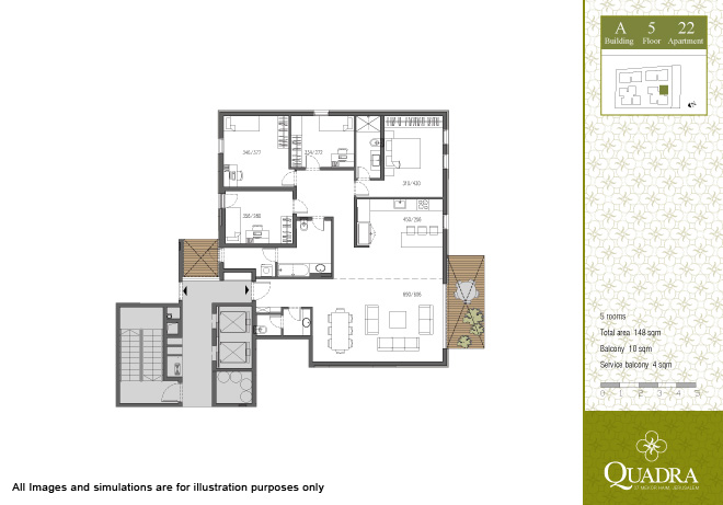 Apartment 22 (5 rooms)