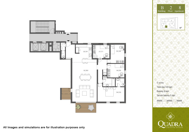 Apartment 8 (5 rooms)