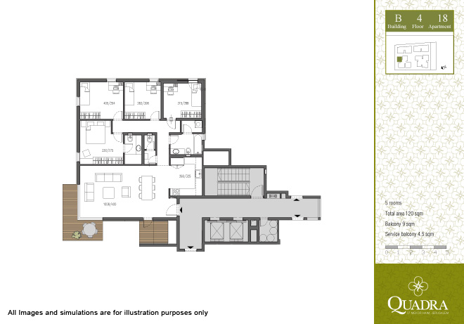 Apartment 18 (5 rooms)