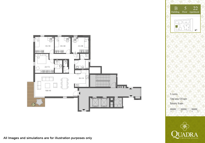 Apartment 22 (5 rooms)