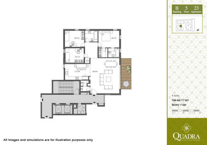 Apartment 23 (4 rooms)