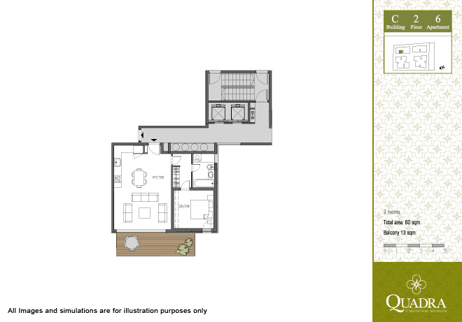 Apartment 6 (2 rooms)