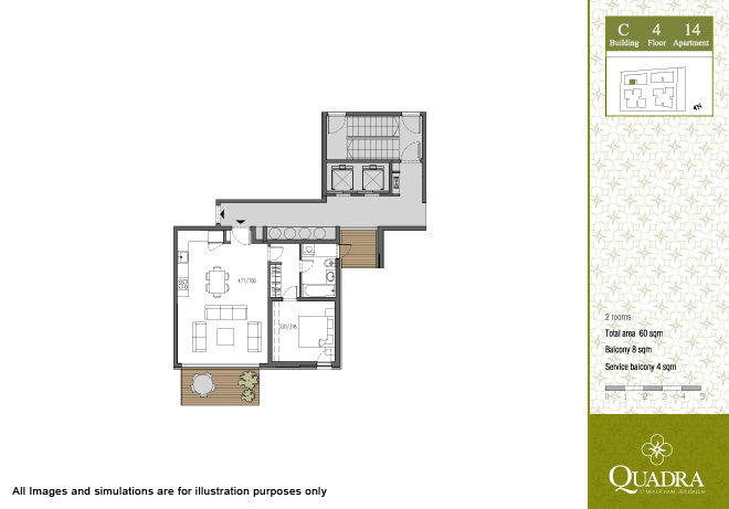 Apartment 14 (2 rooms)