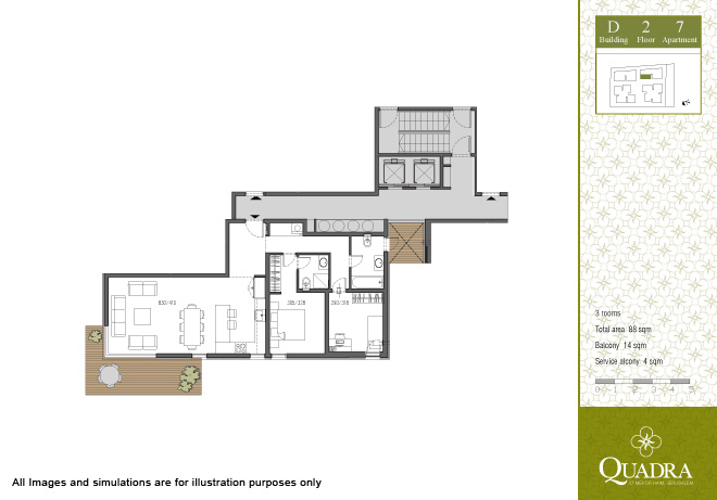 Apartment 7 (3 bedrooms)