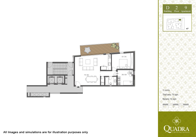 Apartment 9  (3 rooms)