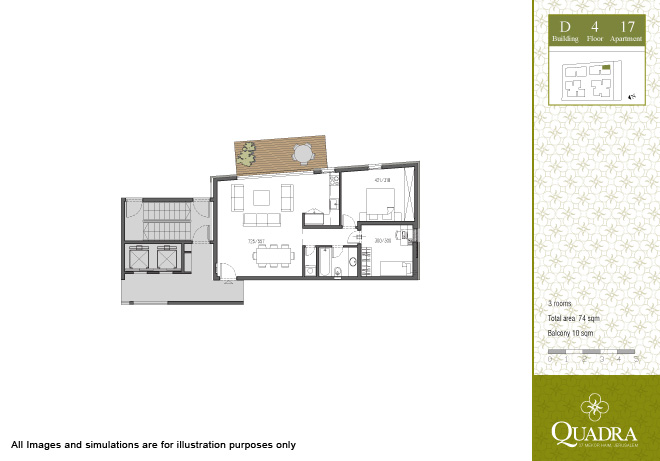 Apartment 17  (3 rooms)