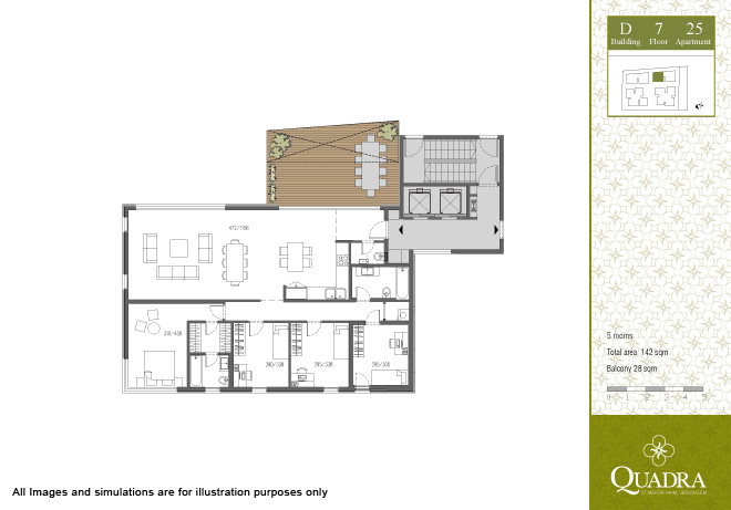 Apartment 25 (5 rooms)